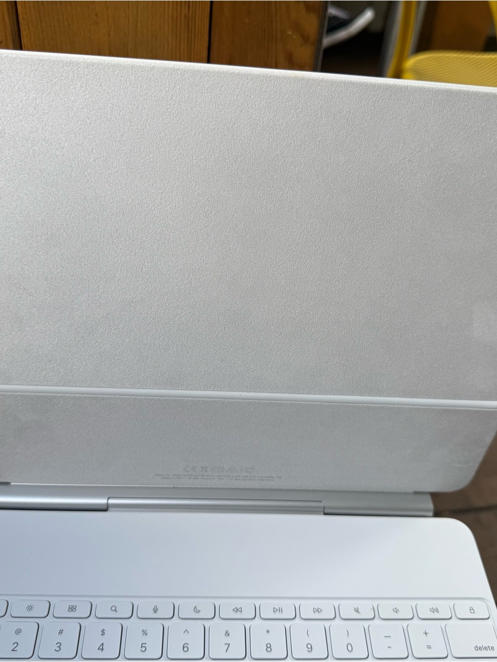 Apple Silver Laptop with White Keyboard - Compact Portable MacBook